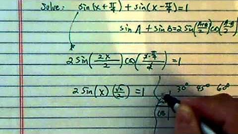*how to solve trig equation