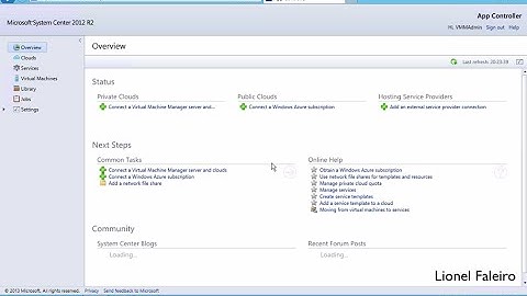 Provisioning Self Service Using App Controller