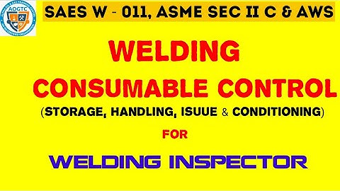 WELDING CONSUMABLE CONTROL