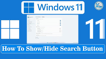 ✅ How To Show Or Hide Search Button in Windows 11