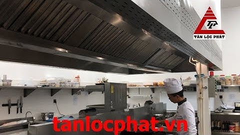 Thiết kế thi công tum hút mùi cấp gió tươi giá tốt dành cho khu bếp công nghiệp