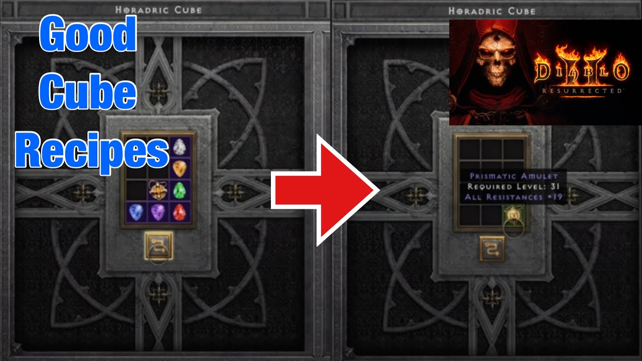 Diablo 2 Resurrected Useful Horadric Cube Recipes YouTube