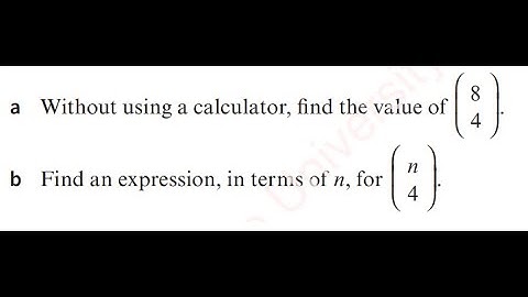 Chapter 6#Binomial coefficient# Example 6.4#Without using calculator, find the value of 8C4