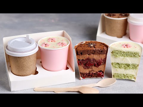 ТРЕНД!!! ТОРТ В СТАКАНЕ Сразу 2 РЕЦЕПТА Cake To Go Рецепт торта в стакане Bento Cake To Go