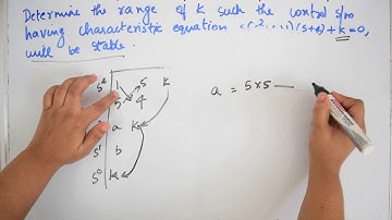 GATE questions on CONTROL SYSTEM | Routh Hurwitz Criteria in a Stable System| Control Systems