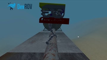 DexROV project: Simulation results on autonomous pipeline inspection