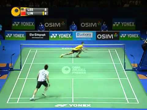 Unbelievable Badminton Rally! Lin Dan vs Lee Chong Wei - 2011 All England