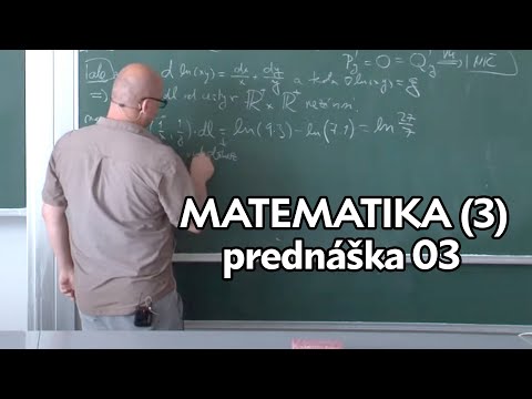 Náhľad videa: Matematika (3) - Gradientné vektorové polia a Greenova veta | prednáška 03