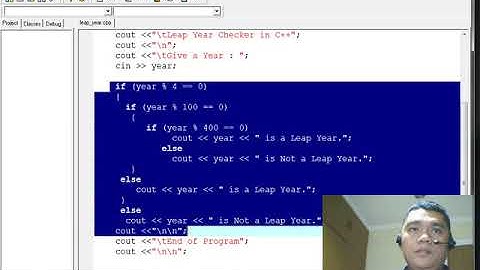 Leap Year Checker in C++