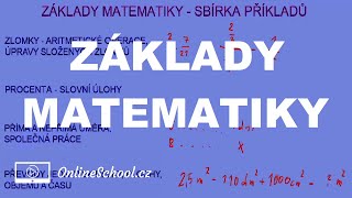 Videosbirka | Základy matematiky - procenta, zlomky, přímá a nepřímá úměra | Onlineschool.cz