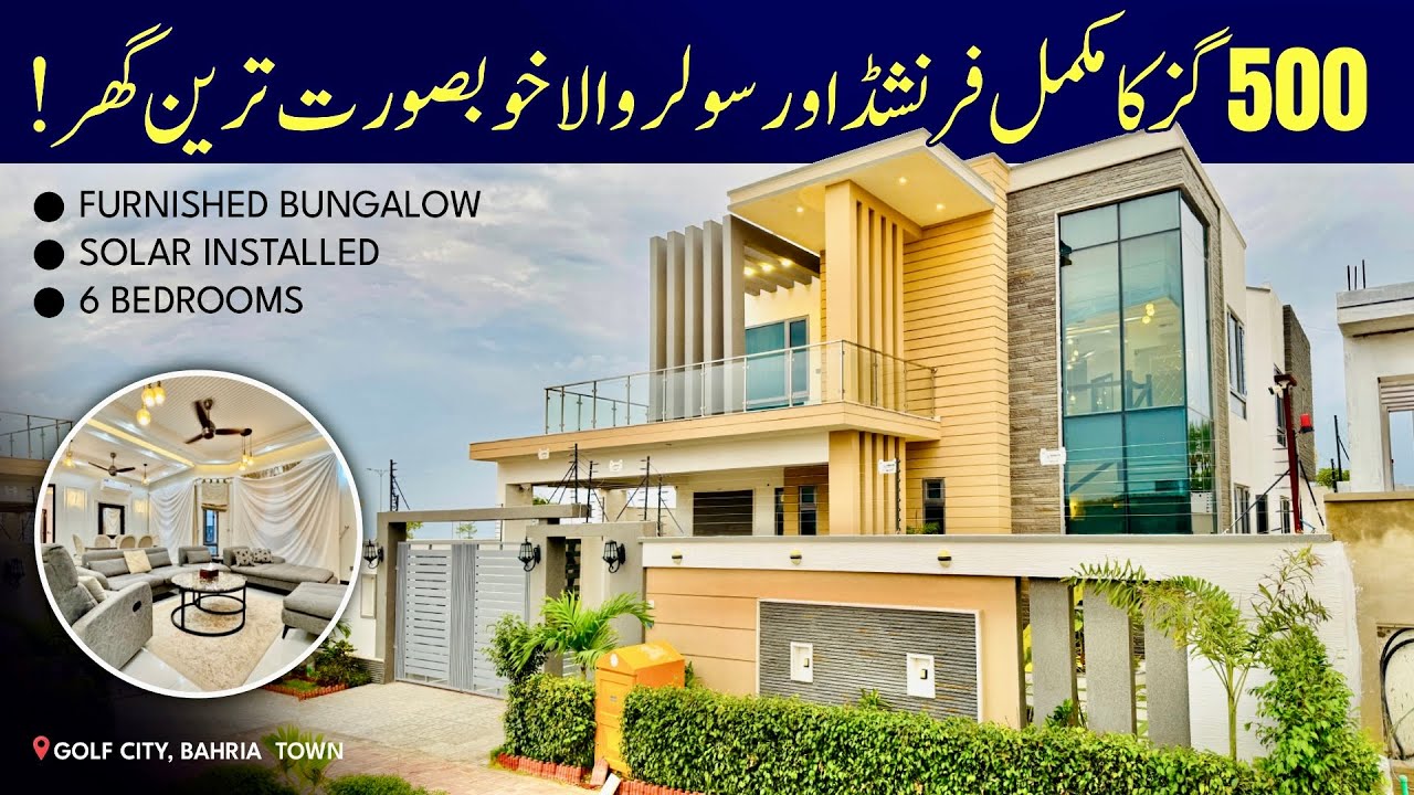 500 Square Yards FURNISHED House in Bahria Town Karachi