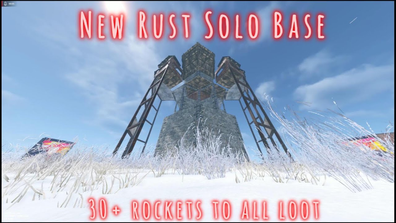 Rust Armor Chart Rockets Base New Solo/Duo Rust Base with Bunker (27+ rockets to TC) - YouTube
