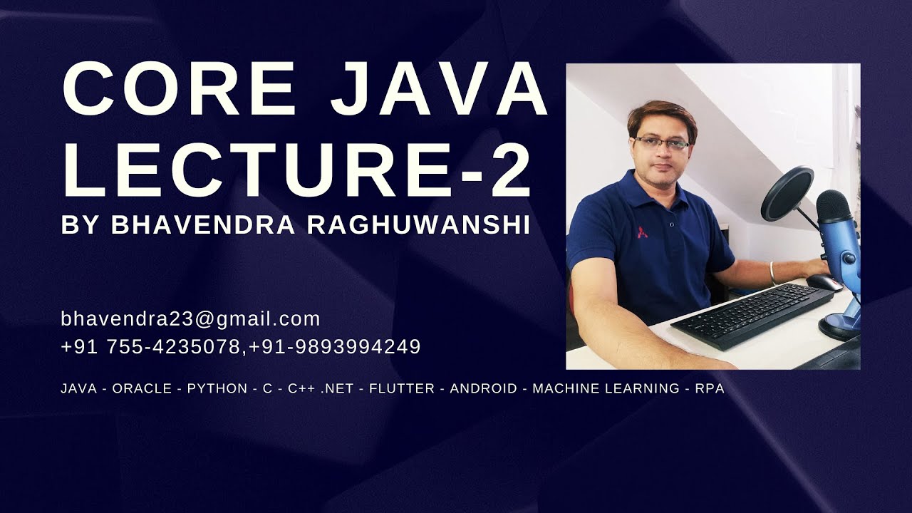 Core Java Lecture 2 - YouTube