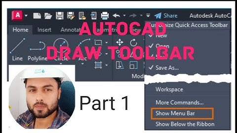 AutoCAD Draw Toolbars Explained with Examples | For Civil, Arch and Mechanical | Part 1