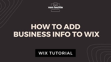 How to add Business Info to Wix | Wix Tutorial 2025