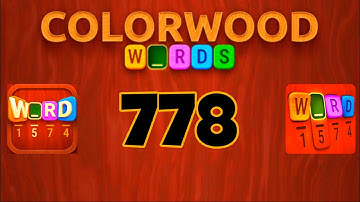 COLORWOOD WORDS Cryptogram level 778