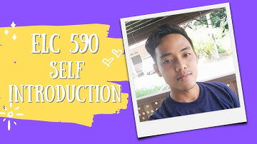 ELC 590 : Self Introduction