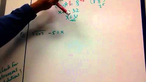 6-5 Solving Radical Equations