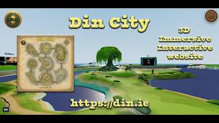 Din City - New 3D Immersive Interactive Website Experience - Meshy - Blender - Three.js - AI