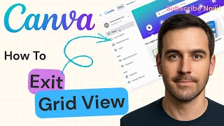 How To Exit Grid View In Canva | Canva Tutorial 2025