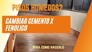 COMO HACER UN PISO DE FENOLICO #pisoslaminados #solucionespracticas #construction