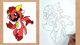 How To Draw Simon Smoke Nightmare Critters Poppy Playtime Chapter 5 Drawing Tutorial