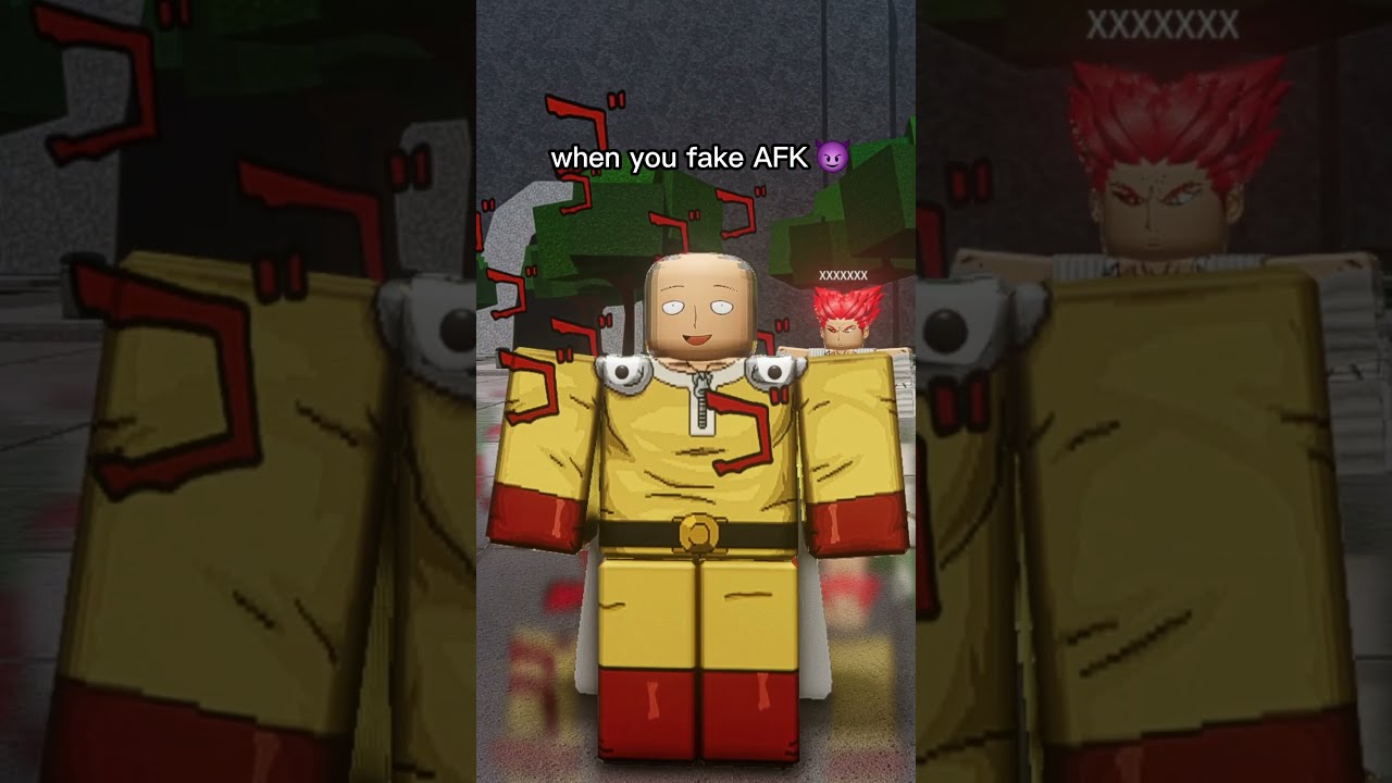 When You Fake AFK In ROBLOX Saitama Battlegrounds