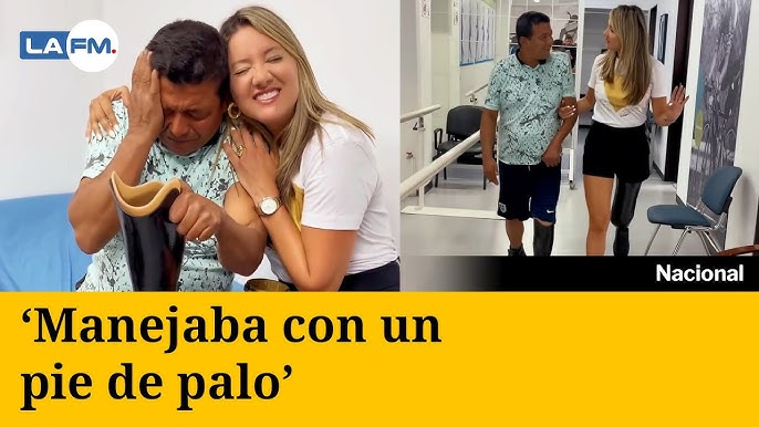 Daniella Álvarez le regaló una prótesis a un taxista - YouTube