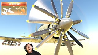 Grinding Canberra using Wyvern 💥💥💥 TURBOPROP Counter-rotating propellers