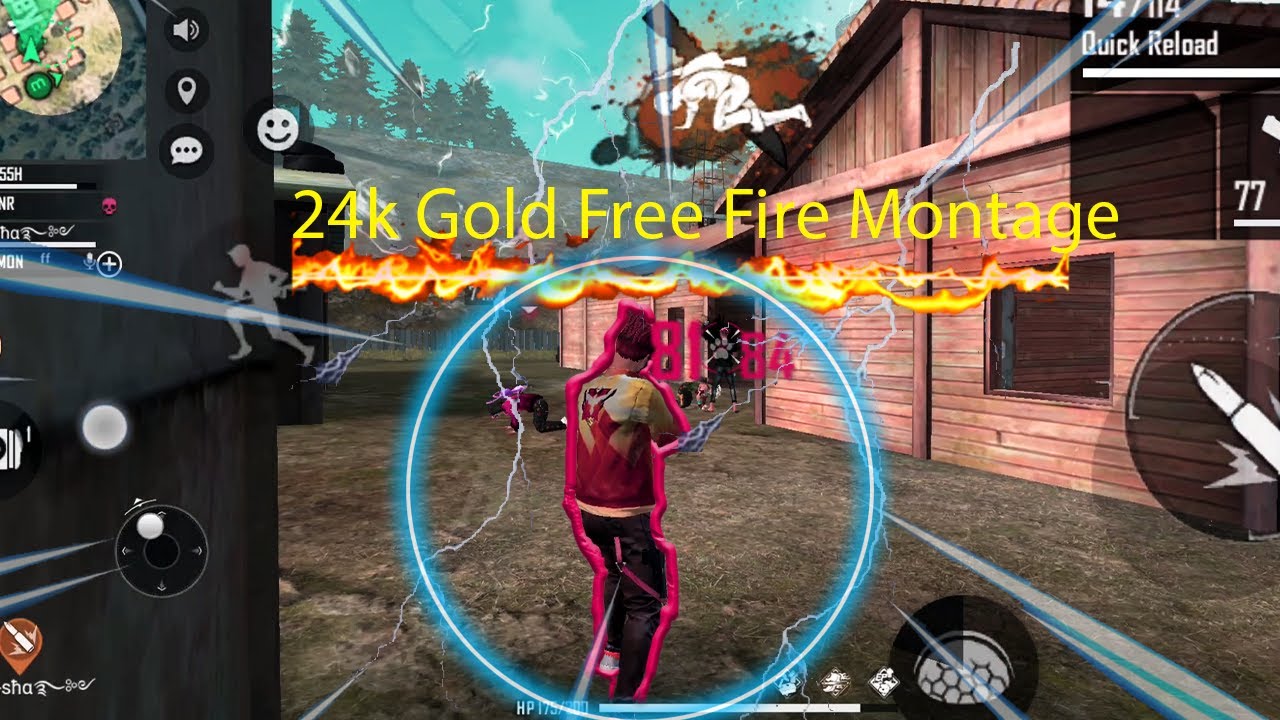 Mood 24k Goldn Free Fire Montage। Fastest Beat Sync Montage।
