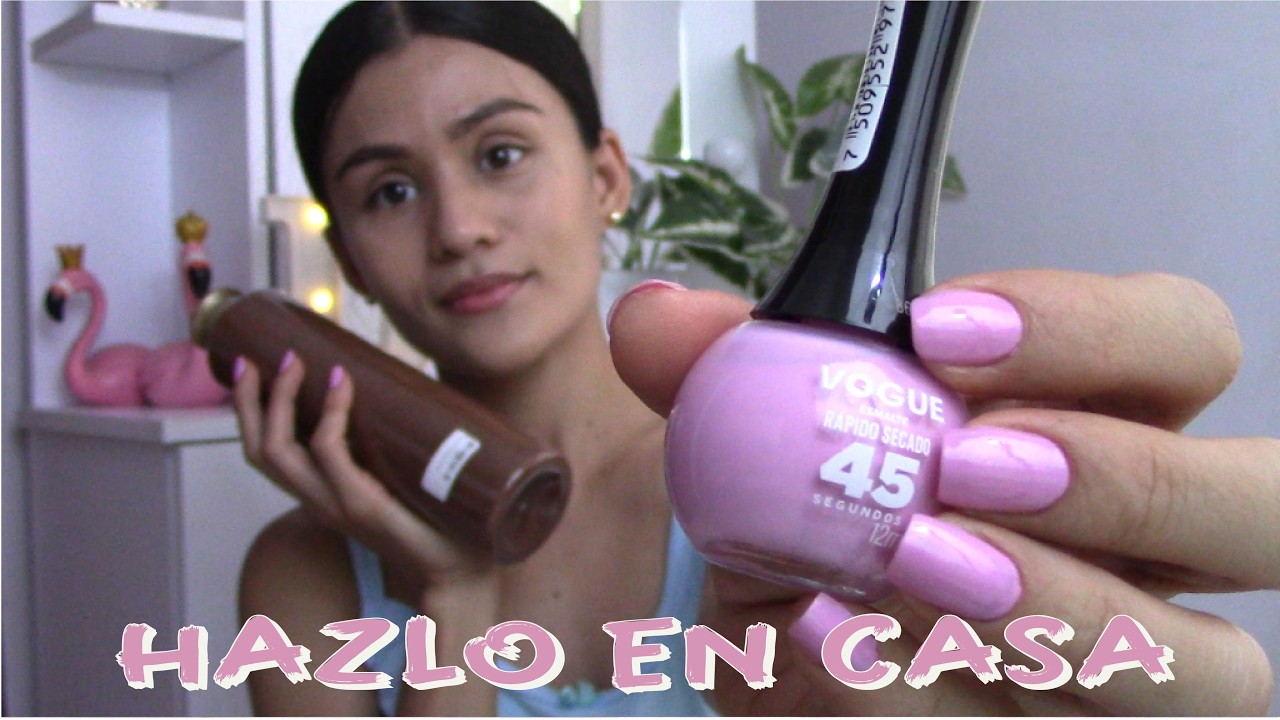 MANICURE EN CASA PROBANDO UN ESMALTE DE SECADO RÁPIDO