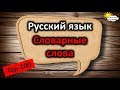 Словарные слова. Изучать язык. Курс русский.