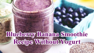 Healthy Purple Smoothie Recipe - Blackberry Banana Flax Seeds Agave Nectar Milk Milkshake by Jazevox