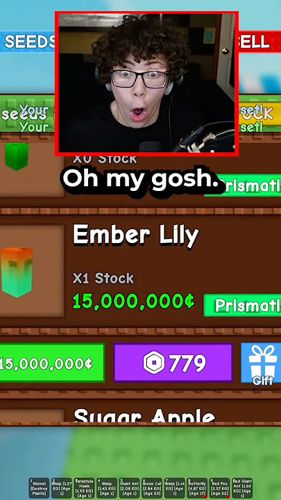 The LUCKIEST MOMENT EVER in Grow a Garden!
