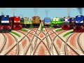 Indian Train Simulator Games At Realistic Real Junction Track // Curves Railway Junction / traingame