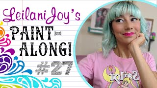 Leilani Joy&#39;s Paint Along #27: Justice Tarot Card Pt. 1