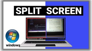 how to split screen in windows #splitscreen  #splitscreeninlaptop