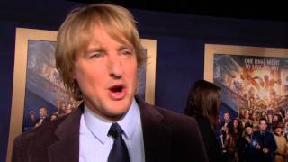 Night At The Museum Secret Of The Tomb Owen Wilson Jedediah Premiere Interview Screenslam