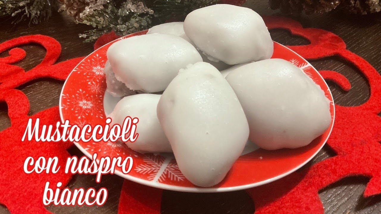 Mostaccioli con naspro bianco, impasto con mosto cotto e senza uova - Sfizi & Delizie