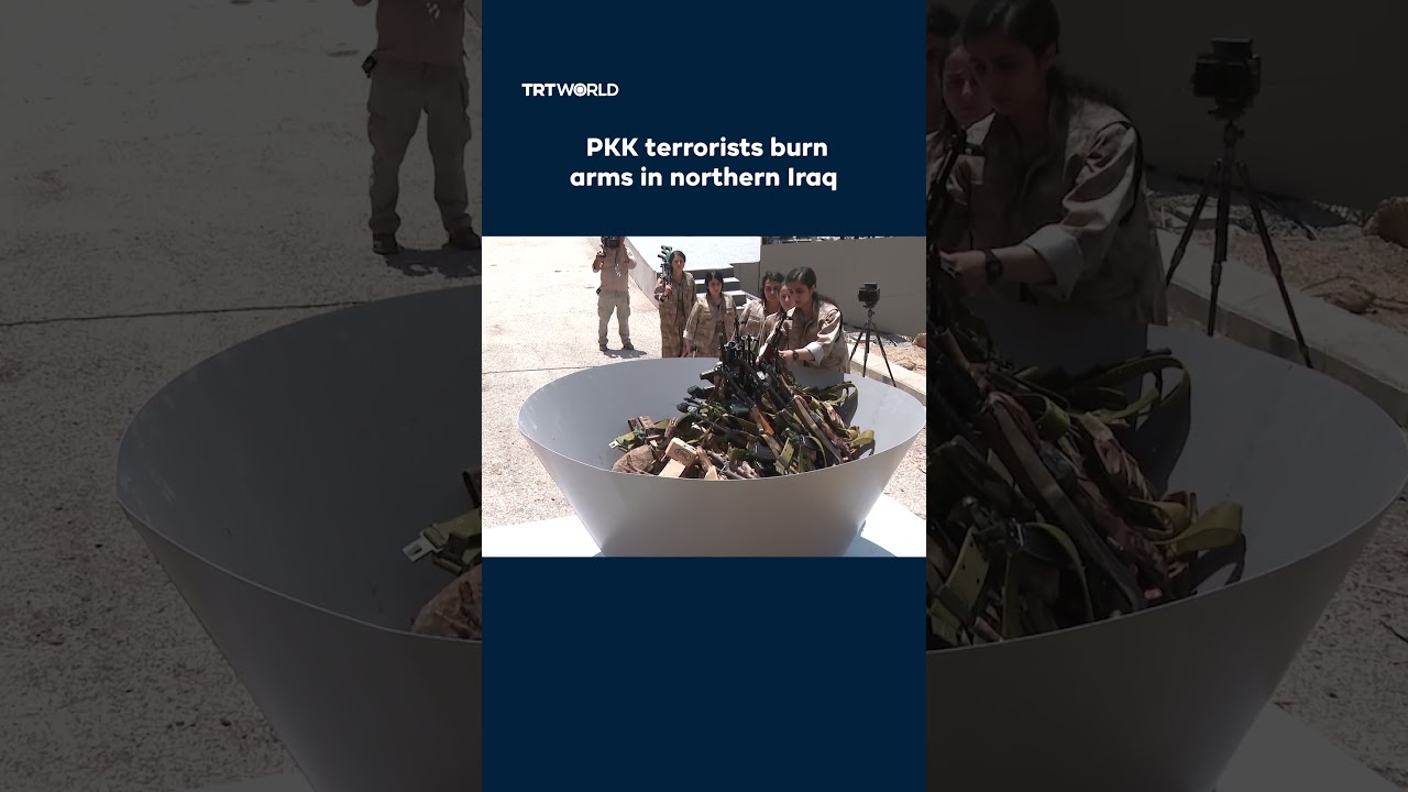 A group of PKK terrorists lay down arms