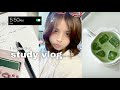 ASMR Aesthetic Productive Study VLOG Cozy Morning Routine Matcha Journaling Study 