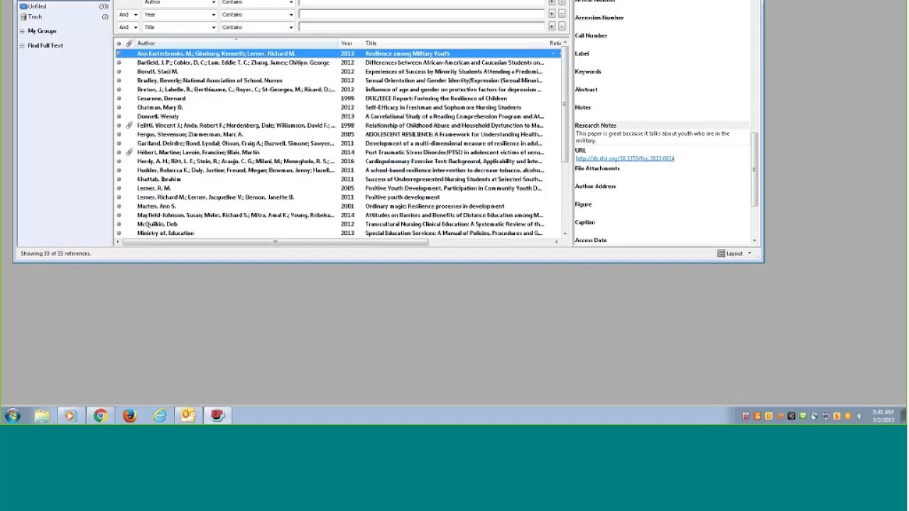 create bibliography from endnote