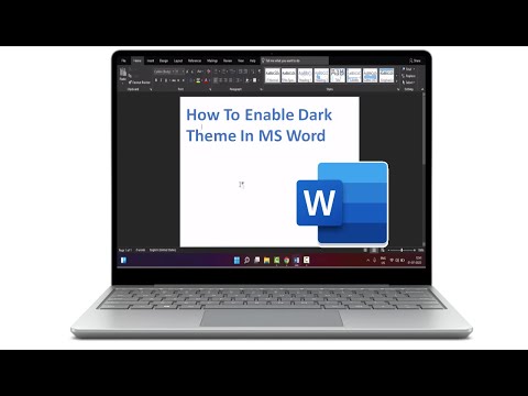 How To Enable Dark Theme In MS Word