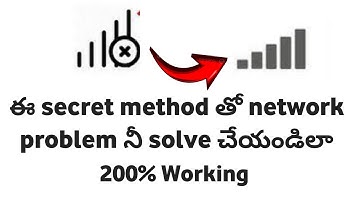 How to solve no signal problem in mobile in Telugu/ jio Airtel SIM signal problem solved