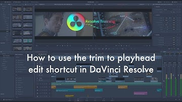 How to use the Trim to Playhead edit shortcut in DaVinci Resolve