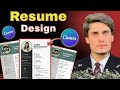 How to Create Professional Resume in Canva|| Free Canva Design Tutorial for Beginners