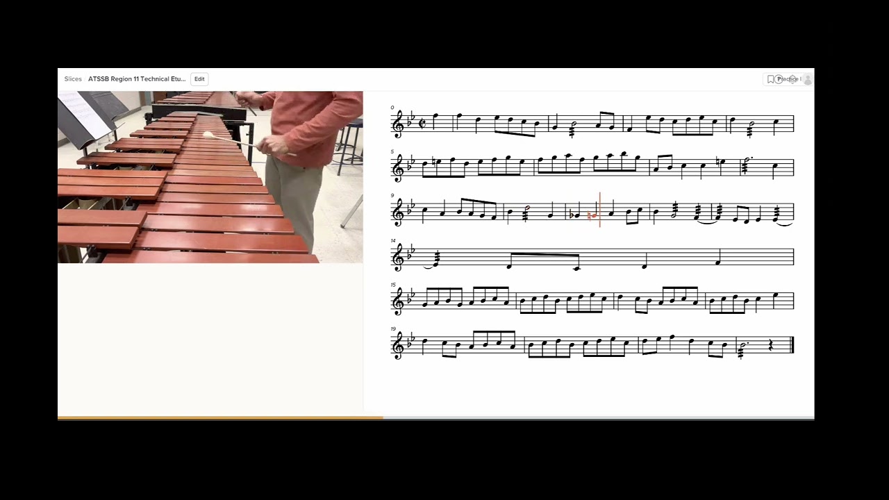 ATSSB Jr. High Mallet Etude Year C 2022 SoundSlice.  Region 11.