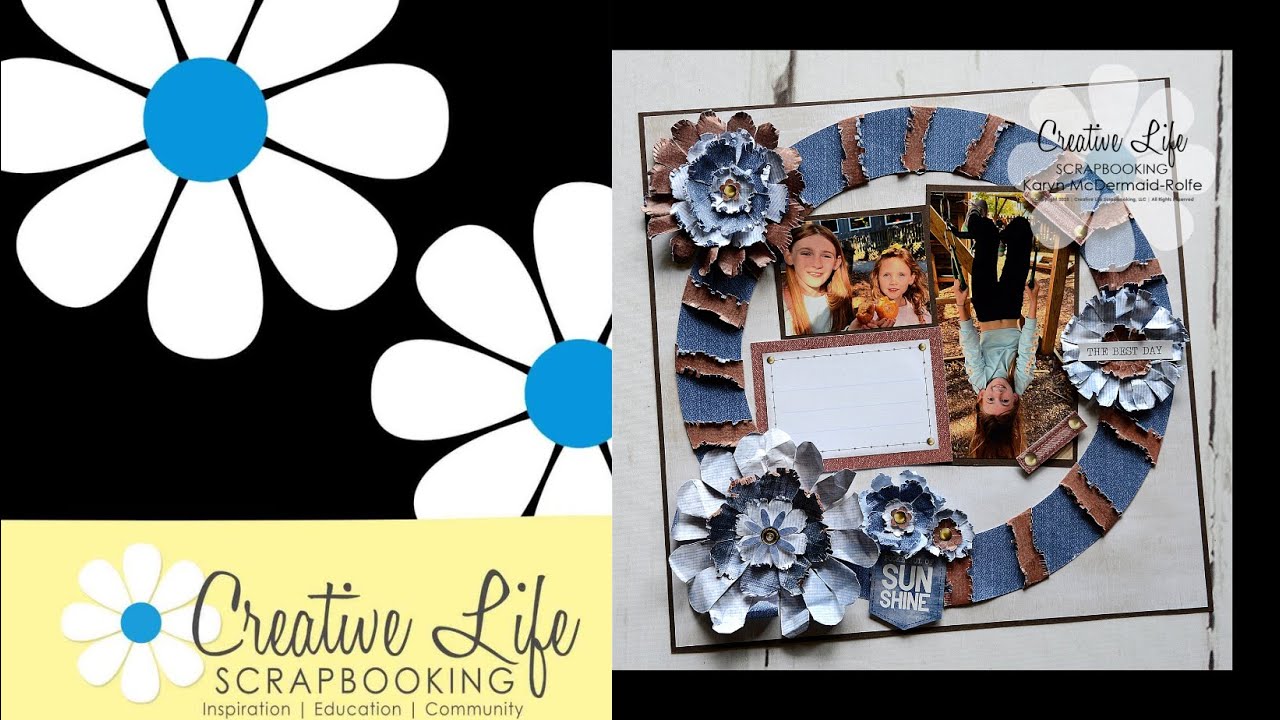 Create Fluffy Fringed Flowers Using Creative Memories Custom Cutting System