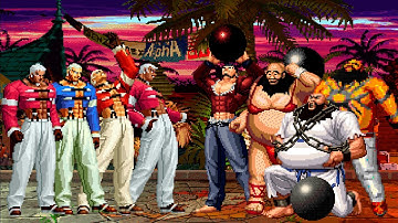 [KOF Mugen] Yashiro Nanakase Team vs Chang Koehan Team