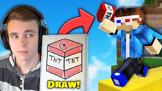 Bedwars but I have to DRAW my Items..